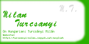 milan turcsanyi business card